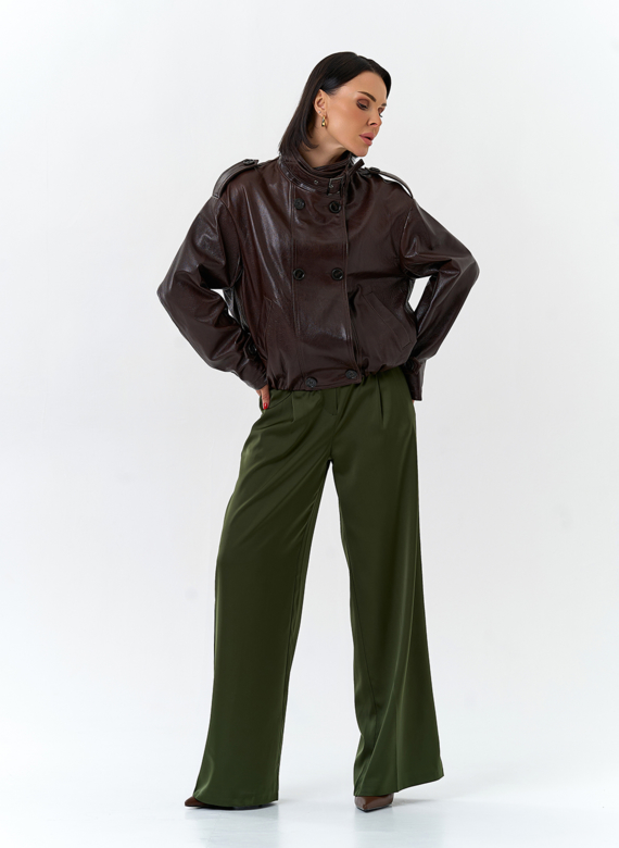 Женская куртка из натуральной кожи