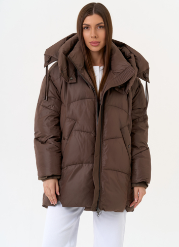 Женский пуховик с капюшоном
