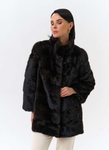 Шуба из меха норки