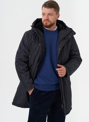 Мужской пуховик с капюшоном
