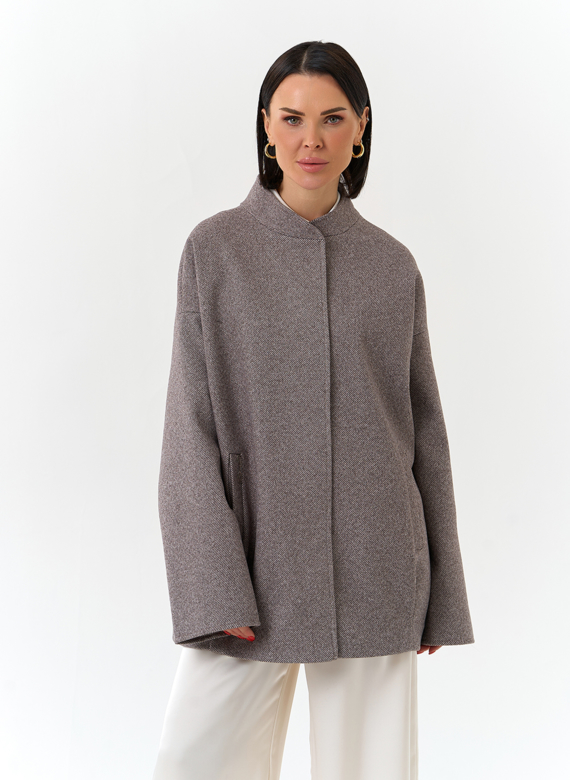 Женское укороченное пальто