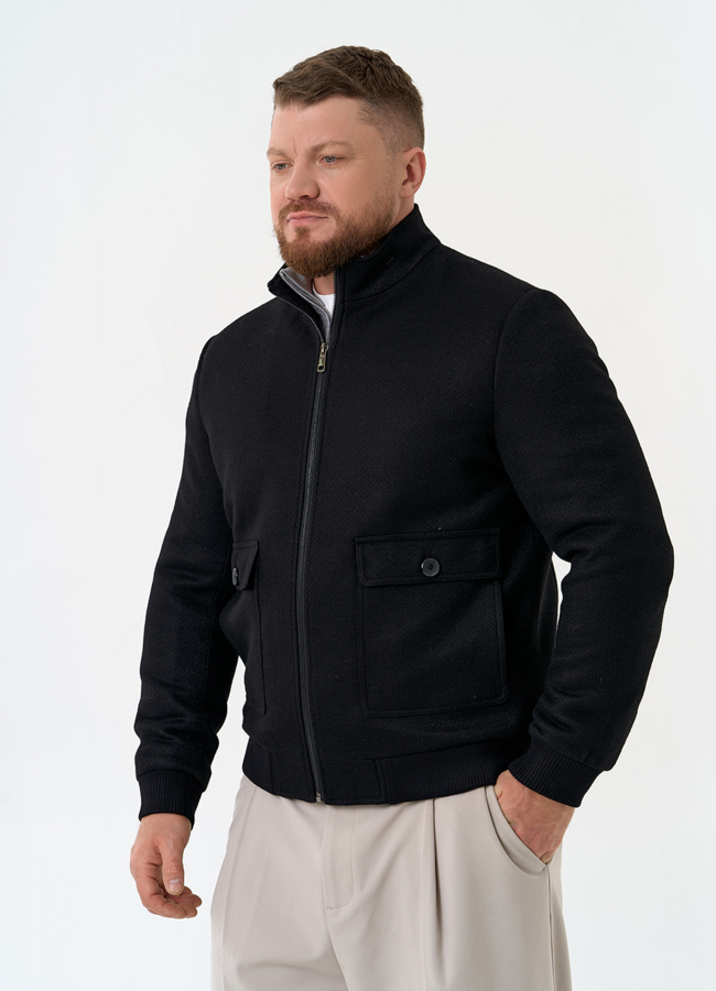 Мужское укороченное пальто модель № 32896 универмаг малина