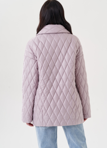 Женское полупальто с английским воротником 