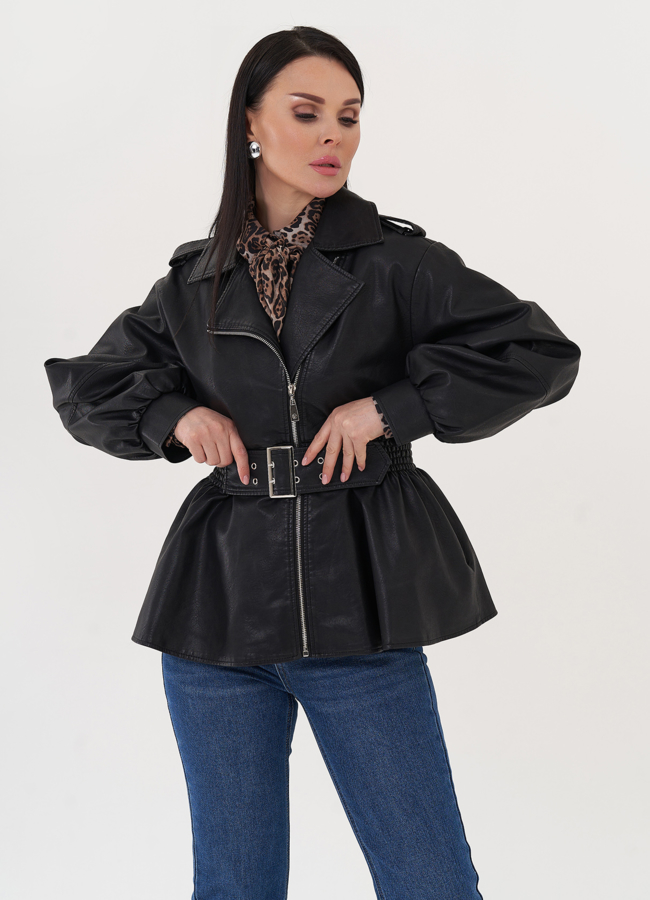 Куртка-косуха с резинкой по талии модель № 26968 в кредит