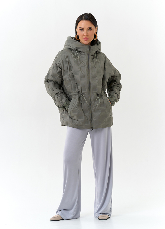 Женская куртка с капюшоном  модель № 32566 в кредит