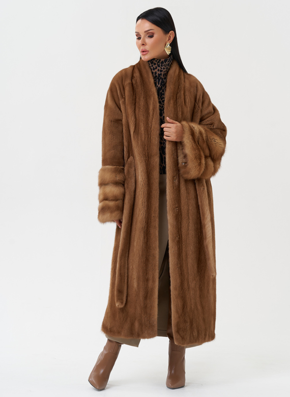 Женская шуба из скандинавской норки