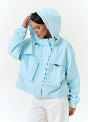 Женская ветровка с капюшоном