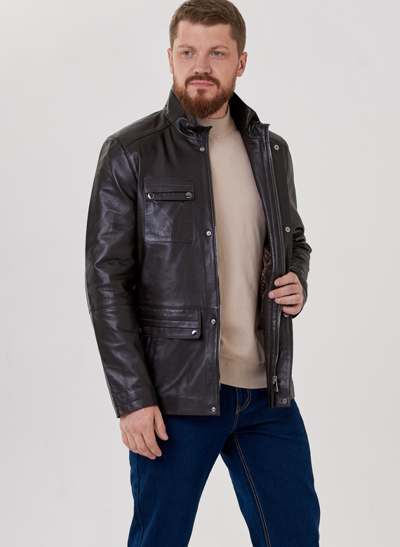 Мужская кожаная куртка 