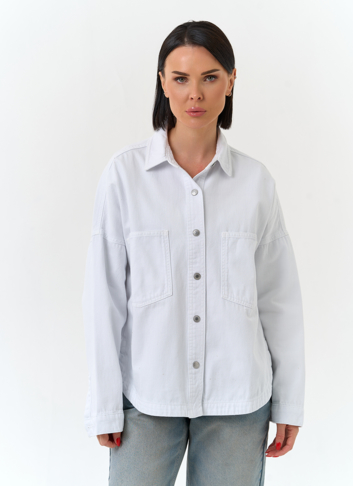 Женская джинсовая куртка рубашка