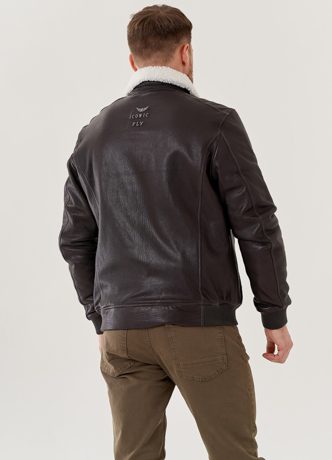 Мужская дубленка - пилот  модель № 79297 в рассрочку