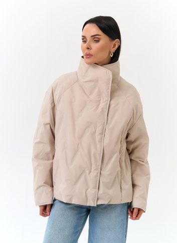 Женская куртка с воротником стойкой